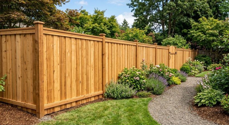 Cedar Fencing Installation in Roseville, CA