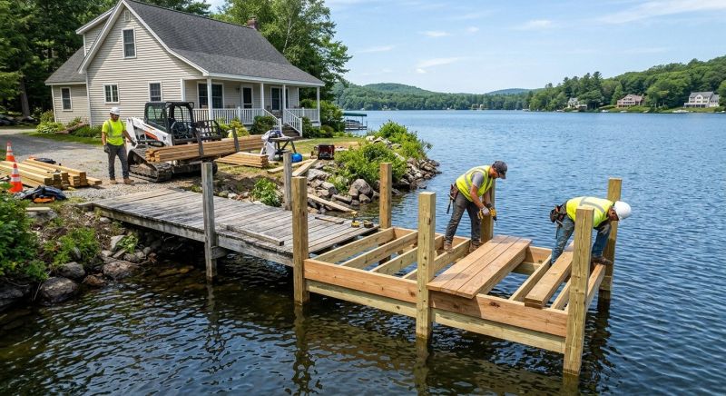 Pond Dock Installation in Alpharetta, GA